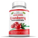 No-GMO Cranberry 12.600 mg - Triple Strength Softgels - Erkekler ve Kadınlar için Swallow Pills'a Kolay, 1 Şişe