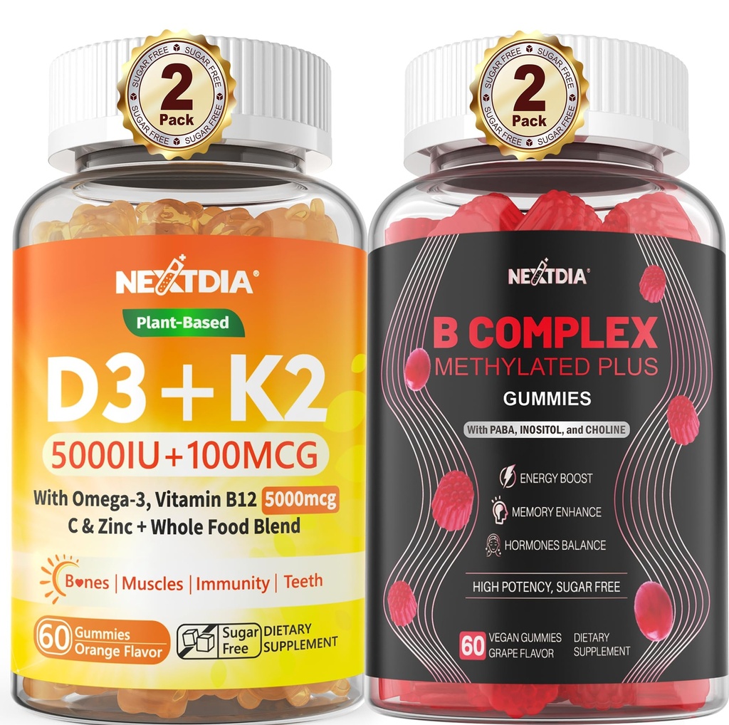 D3 5000 IU + K2 (MK-7) 100 mcg + Vegan Supe