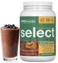 PE Science Select Vegan Protein Toz, Bitki bazlı Protein Toz, Şaşırtıcı Tadı, Smooth Texture, Pea ve Brown Rice Mix, Süt Free, Lactose Free, Gluten Free - Peanut Butter, 27 Hizmetler