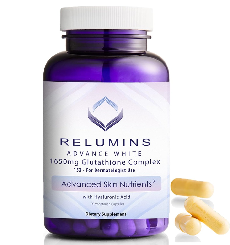 1650 mg L-Glutathione Kompleksi, Hyaluronic Acid, Alfa Lipoic Acid, Rose HIPS, Vitamin E & Riboflavin – Antioksi Support, Perfect for Achieving a Holiday Glow, Made in USA – 90 Capsules