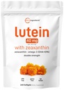 Mikro Malzemeler Lutein & Zeaxanthin 40 mg Softgels, 240 Kont, Astaxanthin, Omega-3s & Phospholipids | Eye + Vision Health Vitamins | Third Party Tested, Non-GMO, Gluten Free