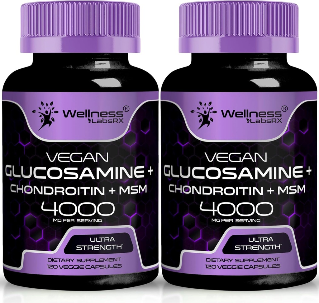 WELLNESS LABSRX Glucosamin Chondroitin MSM - 4000 mg - 240 Kont