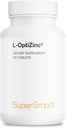 SuperSmart - L-OptiZinc 30mg per Day (Patented & Highly Bio available) - Çinko Methionine Supplement - Natural Sweet Taste | Non-GMO & Gluten Free - 120 Tabletler
