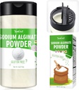 sodyum Alginate Toz - 4oz Pure sodyum Alginate Food GradeTeener Toz, Doğal Gelling Agent for Desserts, Caviar Spheres Making, Ice Cream, Meatloaves, Stabil Veganizer for Baking,