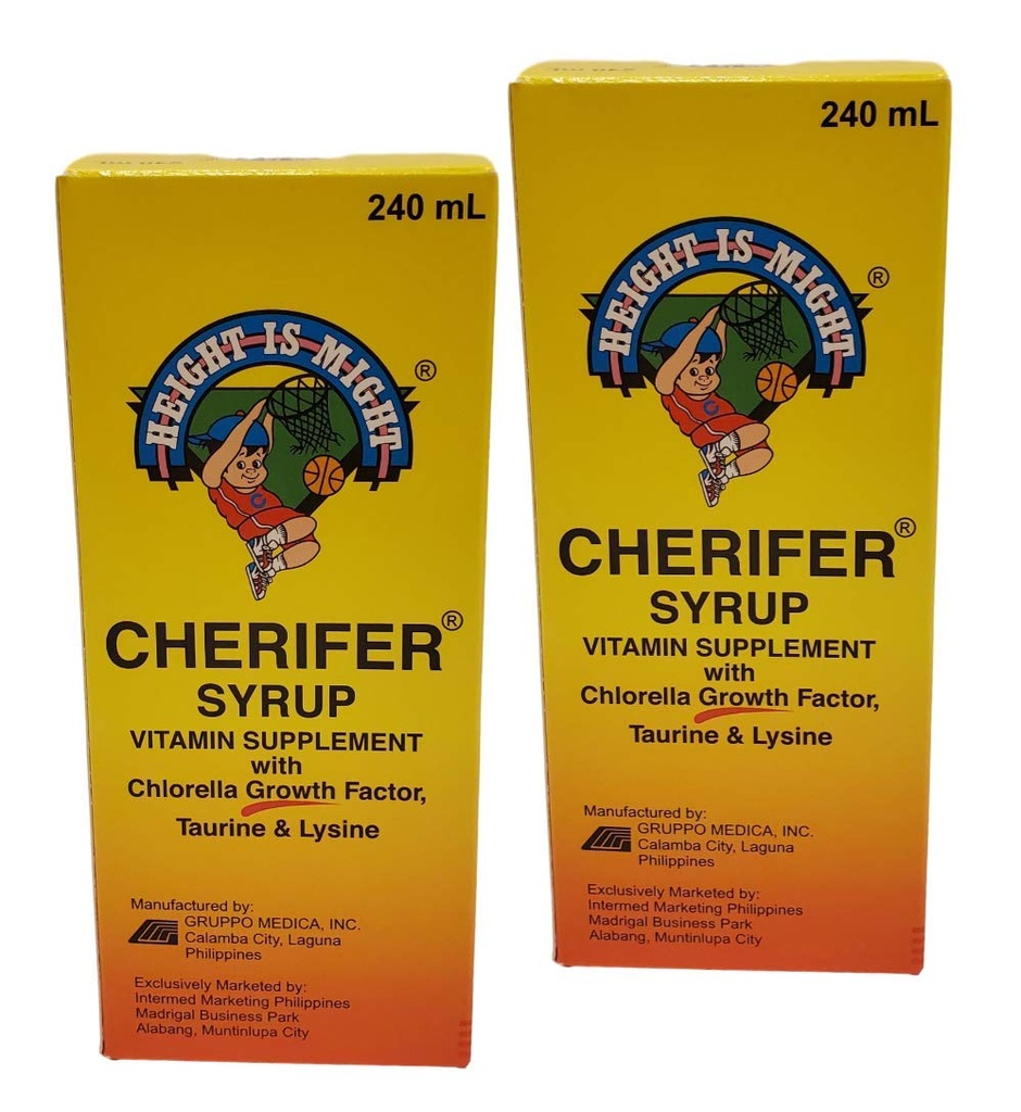2 Cherifer Syrup Chlorella Büyüme Faktörü, Taurine & Lysine 240 ml Her Şey