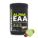 NutraBio Alpha EAA - All-Day replicas for Muscle growth and Hydration - Essential Amino Asits with Nootropics & Adaptogens- Full Spectrum EAA BCAA Toz - 30 Hizmet - Cherry Lime Slush