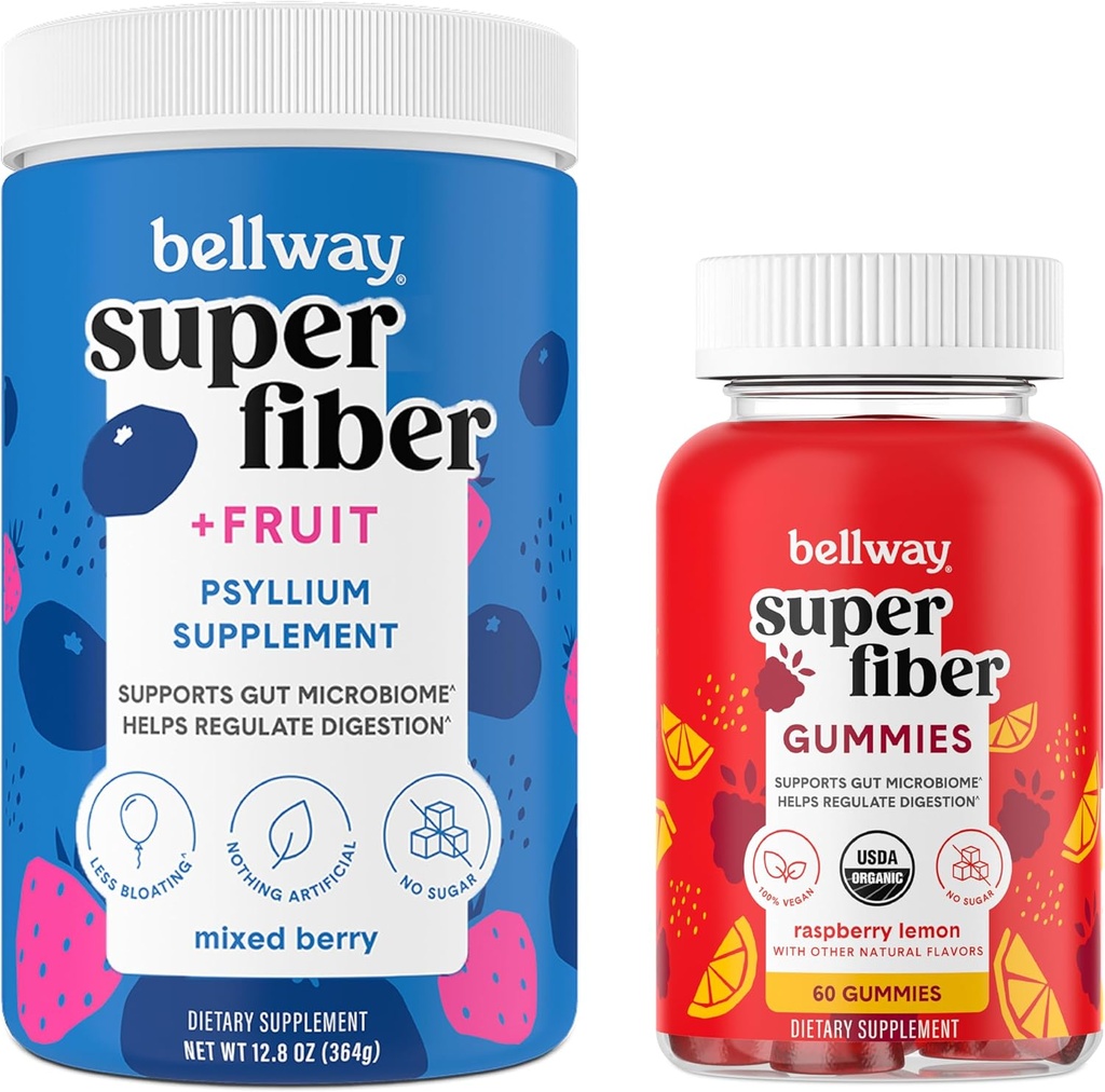 Bellway Super Fiber Toz + Meyve, Karma Berry Super Fiber Gummies