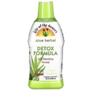 Lily Of The Desert Aloe Vera Herbal Detox Formula -Cam Vera Juice with Milk Thistle, Slippery Elm, Burdock, Dandelion Root, and Echinacea for Gut Health, Liver Support, and Wellness, 32 Oz