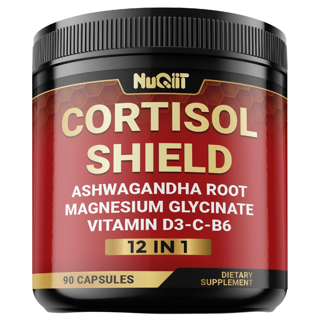 12in1 Cortisol Shield - Ashwagandha ve Magnezyum & 10 Daha fazla - 90 Capsules