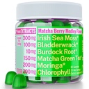 Moringa Irish Sea Moss Chlorophyll EGCg Green Tea Burdock Root Bladderwrack Super Greens Gummies, Toz Capsules Pills Liquid Drops Oil Tincture Supplements Alt, Organik Green Seamoss