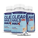 Justified Laboratories (3 Pack) Clear Nails Plus Max Pills 40 Milyar CFU Probiyotik Destekler Güçlü Sağlıklı Saç Deri Nails 180 Capsules