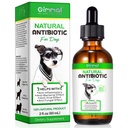 Köpekler için antibiyotik, Doğal Köpek Antibiyotikleri Supplement Supports Dog UTI Treatment, Antibiyotik Relief, Digestion, Skin Coat Enfeksiyon & Itchy Ears, Herbal Supplement with Bacon Flavor - 60 ml / 2.02oz