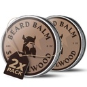 Striking Viking Ayıd Balm for Men - Beard Situationer - Styling Balm Doğal Türlü Ayıd Butter, Argan & Jojoba Oils (4 Ounce (Pack of 2), Sandalwood)
