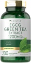 Carlyle EGCG Green Tea Extract Supplement | 1200 mg | 200 Capsules | Non-GMO ve Gluten Free