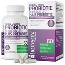 Bronson Beyin + Mood Probiyotik 50 Milyar CFU Plus L-Theanine, Bacopa ve Rhodiola Non-GMO, 60 Vegetarian Capsules