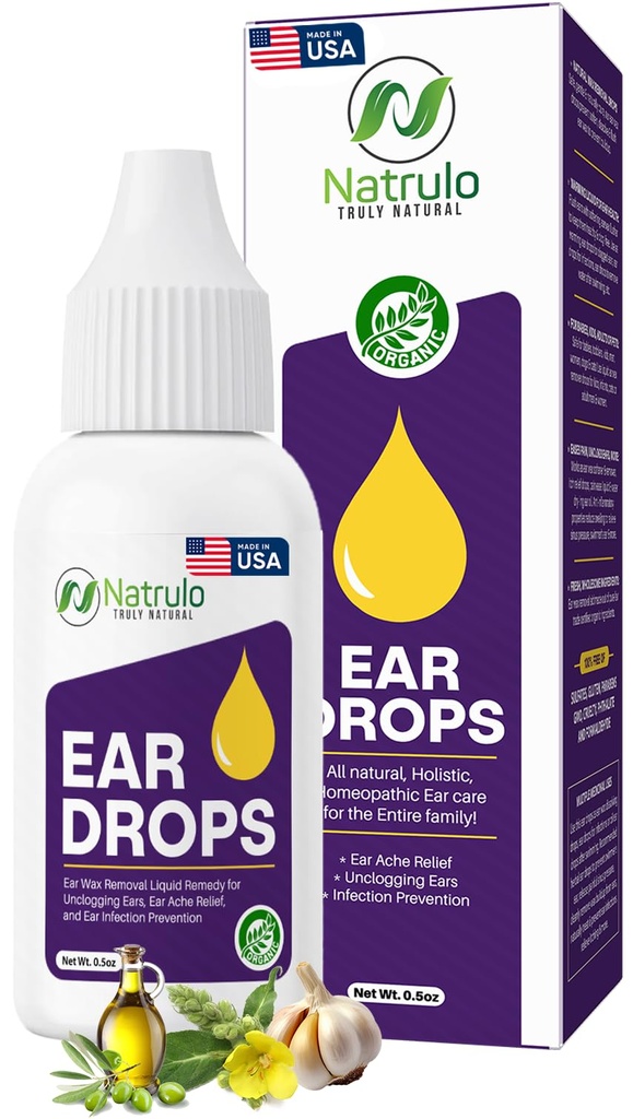 Saç Enfeksiyonu için Doğal Kulaklar - Yetişkinler, Çocuklar, Bebek ve Evcil hayvanlar için Evopatik Kulaklar - Kanat Kulakları Aches, Mayomer's Ear, & Loosens Wax – Kids Safe Ear Health Made in USA