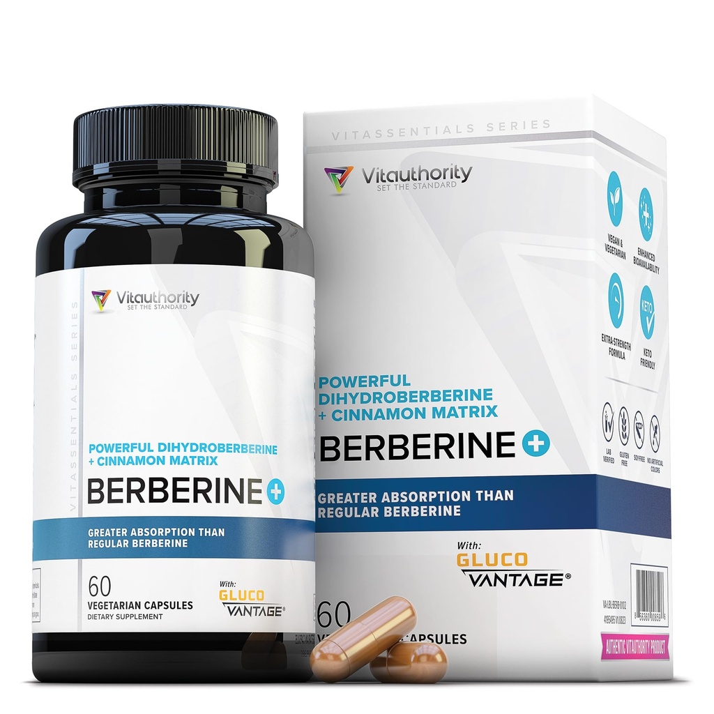 Berberine Supplement Ceylon Cinnamon Supplements Capsules | High Abxia Dihidrberine, Cinnamon for Balance and Support | Vegan & Gluten Free Powerful AMPk Activator & Antioksi | 30 Servisler