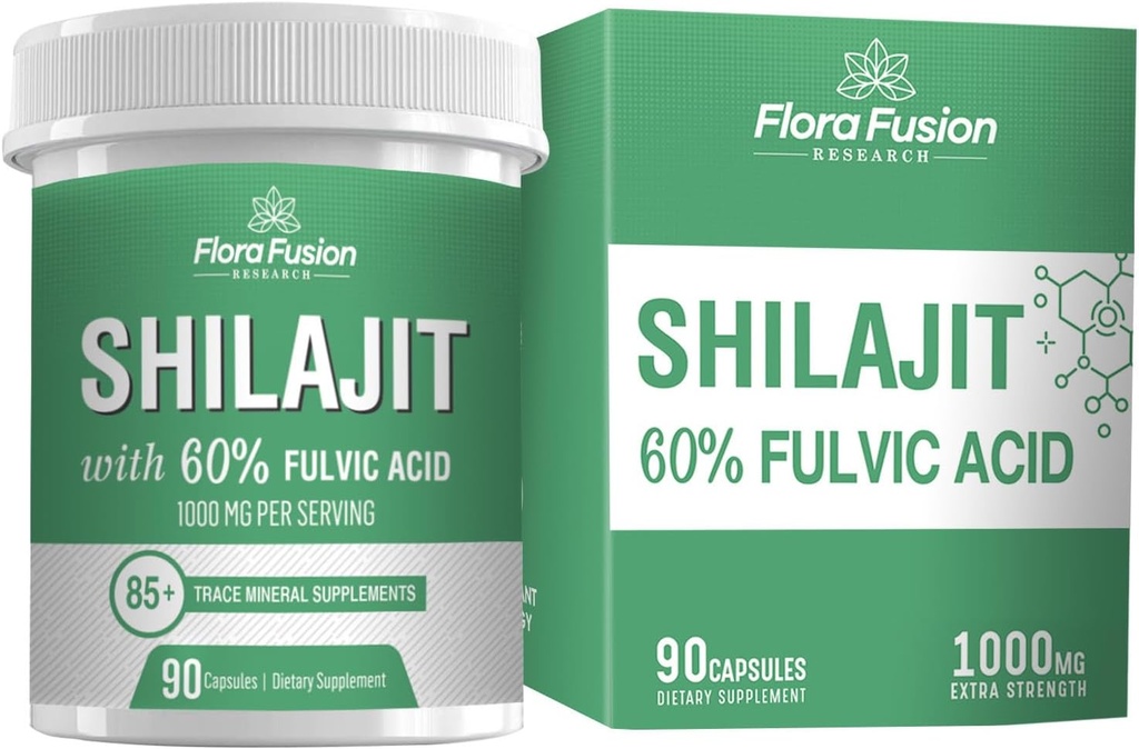 SHILAJIT Capsules 1000 mg - Himalaya Shilajit with Fulvic Acid - Shilajit Supplement Capsules- Shilajit for Men & Women - 90 Capsules