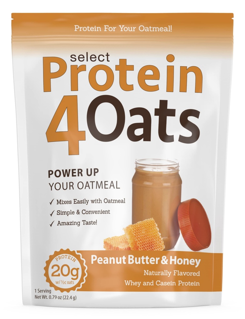 PE Science protein4Oats, Protein Tozu Şaşırtıcı Tasting Protein Oatmeal, Whey ve Casein, Gluten Free, Peanut Butter ve Honey, 12 Hizmetler