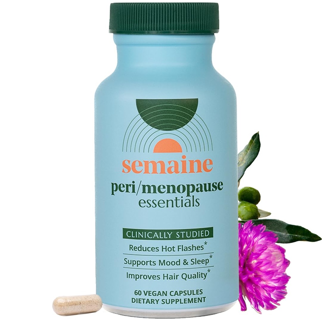 Semaine Peri/Menopause Essentials, 30 Ct. - Fuller Saç, Daha Sıcak Flashes, Hormon Dengesi, Daha İyi Uyku ve Daha Fazla - Klinik Olmayan Formulasiz, Non-Hormonal Formula