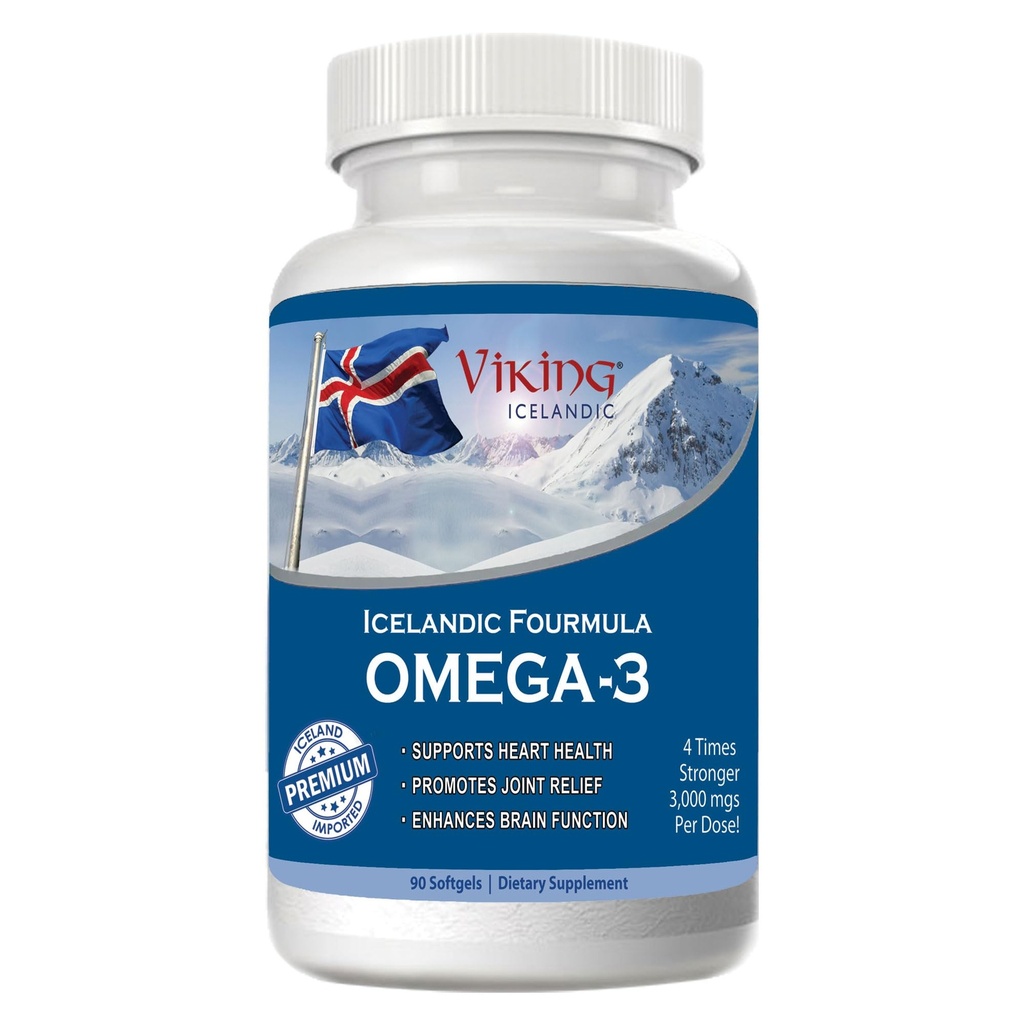 İzlandalı Fourmula Quadruple Strength Omega-3 Fish Oil 3000 mg High DHA & EPA 90 Softgels