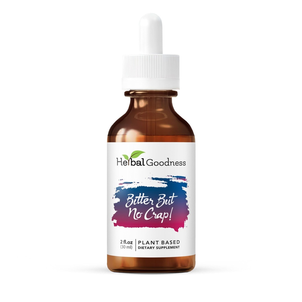 Herbal Goodness Bitter Ama Vücut Temizliği, Enerji Desteği ve Sağlık Boost | Non-GMO Burdock Organik, Bitter Melon, Maca Root, Dandelion Root - 2 fl. oz per Şişe