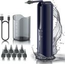 Ear Wax Removal - Electric Ear Irrigation Flushing System, Water Support Ear Bright with 4 Basınç Modes, Güvenli ve Etkili Kulak Temizlik Aracı, Su Dayanıklı USB Isıtma (Mavi)