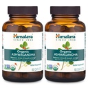 Himalaya Organik Ashwagandha, 120 Day Supply, Herbal Supplement for Stress Relief, Energy Support, Occasional Sleeplessness, USDA Organic, Non-GMO, Vegan, Gluten Free, 670 mg, 60 Caplets, 2 Pack