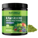 NATLO Raw Greens Superfood Toz 240 Grams, Karma Berry - Enerji, Immunity and Detox - Spirulina, Buğday Grass ve Organik Yeşiller Tüm Gıda Beslenmeleri için içerir