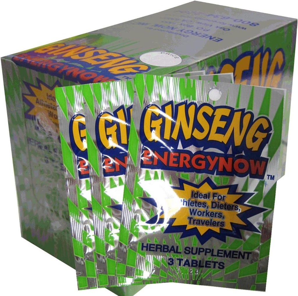 Ginseng Energy Now, 3 sekme Paketleri,24 Kont (4000 of 1)