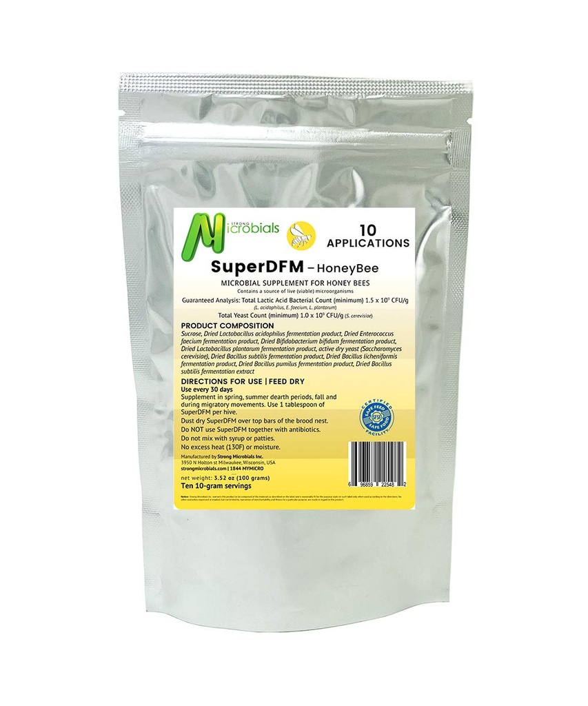 HoneyBee, Bees için Probiyotik Supplement, 10 Uygulama