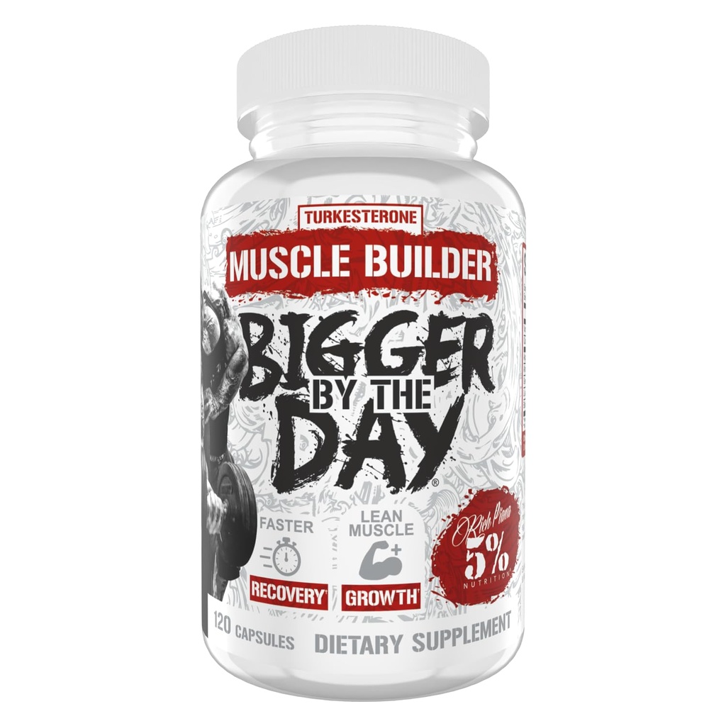 5 Beslenme Zengin Piana Gün Tarafından Daha Büyük | Erkek Kas Builder, Casey Mass Winer | Turkesterone, HICA, Epicatechin, Leucine | 120 Capsules (30 Hizmetler)