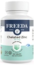 Freeda Chelated çinko 30 mg – TRAACS® çinko Bisglycinate for High Abors – Vegan, Kosher, Stomach'ta Nazi – Yetişkinler için Immune Support, Men & Women – 100 Tiny Tablet