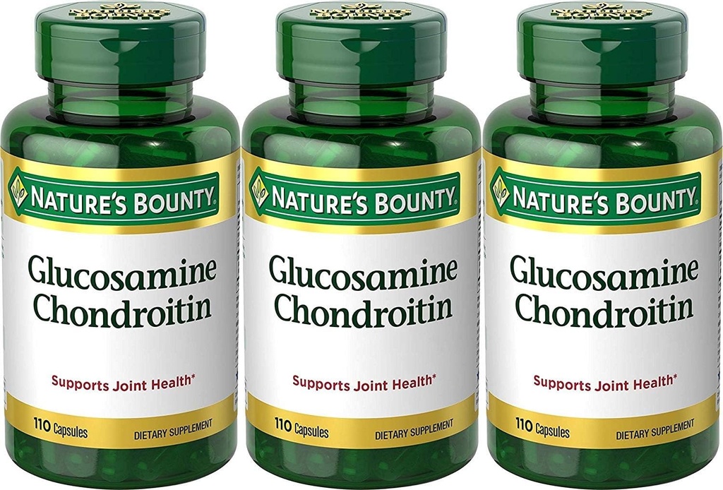 Nature's Bounty Glucosamine Chondroitin Kompleksi, 110 Kont (Pack of 3)