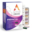 Active Iron Prenatal, Iron Supplement + Prenatal Vitaminler Kadınlar için 30 Non-Constipating Capsules + 30 Time-Release Multivitamins, Gebelik, Emzirme ve Postpartum Essentials