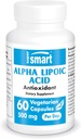 Supersmart - Alpha Lipoic Acid günde 500 mg - Yüksek Potency Universal Antioksi - ALA Supplement | Non-GMO & Gluten Free - 60 Vegetarian Capsules