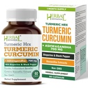 Turmeric Supplement Hrx- Immune Supplement, Metabolism ATM Ortak Destek Supplement with Turmeric Curcumin, Boswellia, Curcuma & Black Pepper Extract - 60 Capsulesm