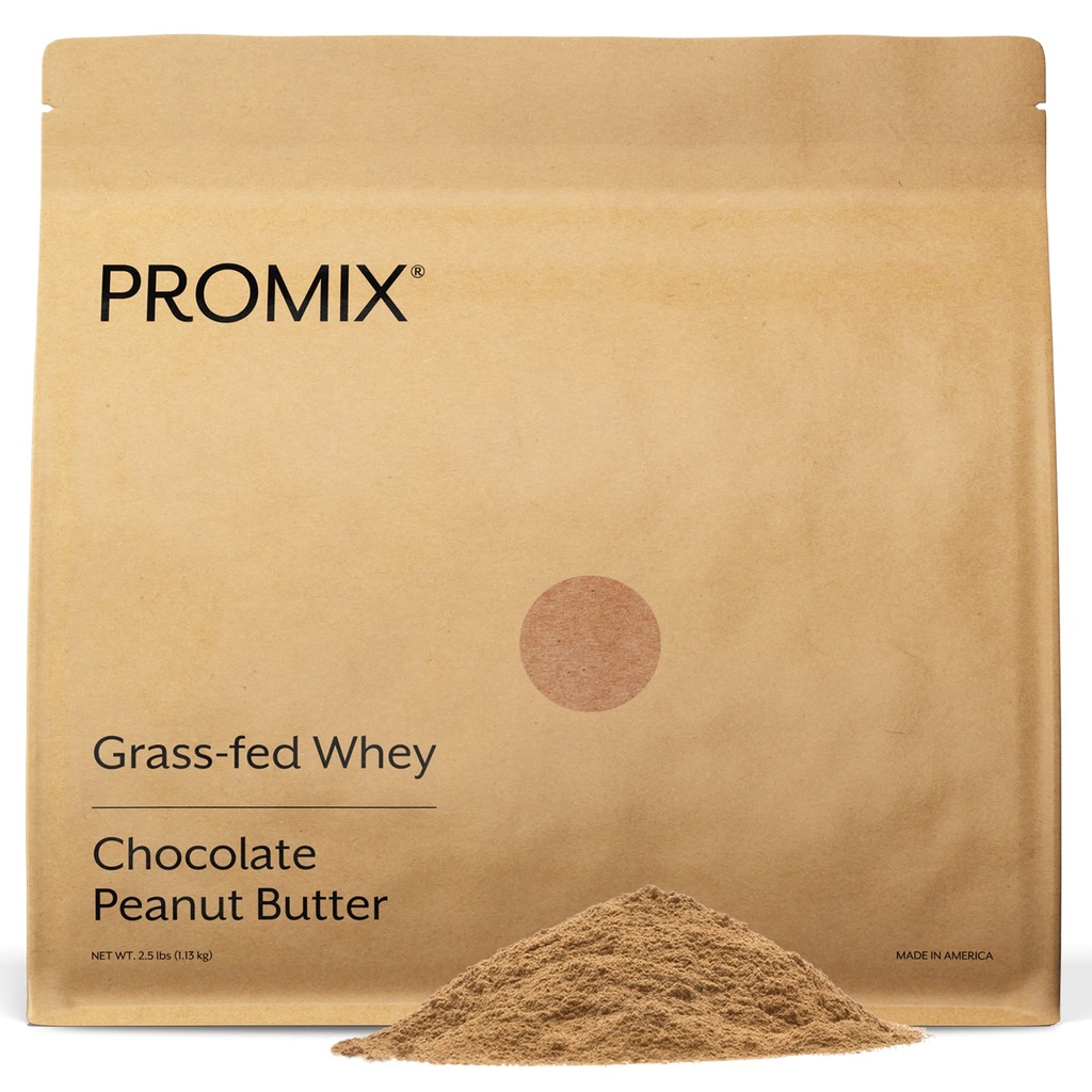 ProMix Beslenme Whey Protein Tozu, Chocolate Peanut Butter - Grass-Fed - tayPost Workout Fitness & Beslenme Shakes, Smoothies, Baking & Cooking - Gluten-Free - 2.5 Pound (Pack of 1)