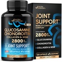 Glucosamin Chondroitin MSM Collagen | FSA HSA Eable | Ortak Destek Supplement 2800 mg | ABD'de Made in USA | FSA Onaylı Ürün | Flexability Beslenmeleri | Erkekler ve Kadınlar için 120 Capsules |
