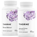 THORNE - Adrenal Support Bundle - Stress Balance & Adrenal Cortex Combo - Stress Balance and Adrenal Cortex - 30 to 60 Servings