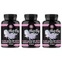 Angry Supplements Saç Envy 10.000 mcg Biotin + Keratin, Grow + Hydrate Saç, Kuvvetli Çiçeği, Clear & Nourish Skin - Hasarlı İnceleme Saçları Yardım, (3-Bottles)
