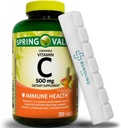 C 500 mg, Chewable Tabletler, Diyetsel Tamam, 200 Kont (Includes Bonus Pill Organizer) - 1 Pack