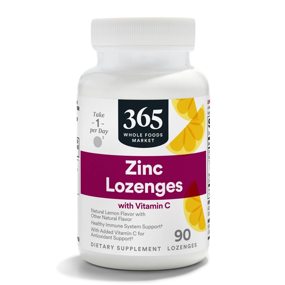 365 by Whole Foods Market, LOunceenges Zinc Vitamin C, 90 Count