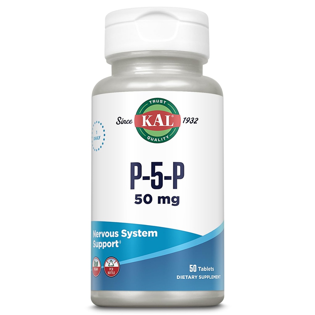 KAL 50 Mg B-6 Pyridoxal-5-foz Tabletleri, 50 Kont