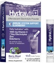 Hydralyte Electrolytes Plus Immunity, Elderberry - Low Sugar Rapid Rehidr Toz - Işıkly Sparkling Electrolyte Toz Paketleri 1.000 mg C ve 300 mg Elderberry (8oz Serve, 12 Count)
