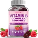 Sugar-Free Vitamin B Complex Gummies for Women - Vegan b Vitamins Kompleks with Me12, Metil Folate - Plus C, çinko, Inositol - Destekler Enerji, Immune, Sağlıklı Saç, Cilt (60 Kont)