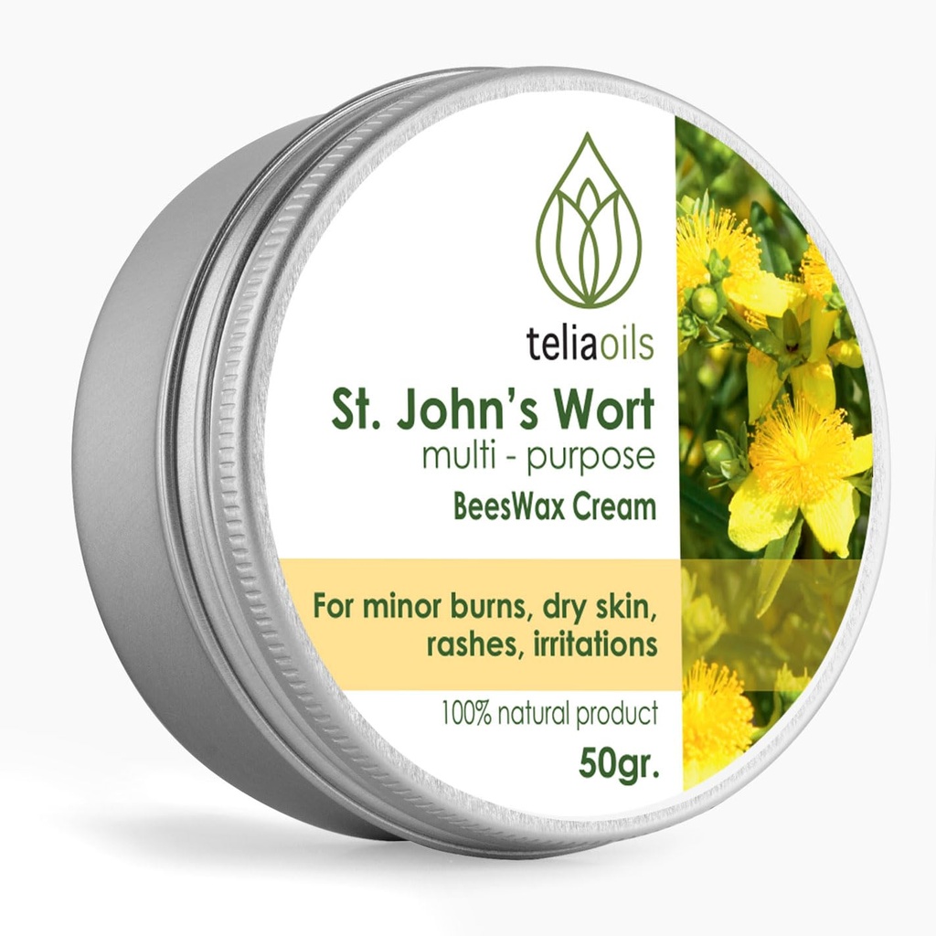 Teliaoils Organic St John’s Wort Beeswax Dry Skin Cream