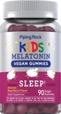 Piping Rock Kids Melatonin Gummies | 1mg | 90 Kont | Çocuklar için Tamam | Karma Berry Flavor | Vegan, Non-GMO, Gluten Free