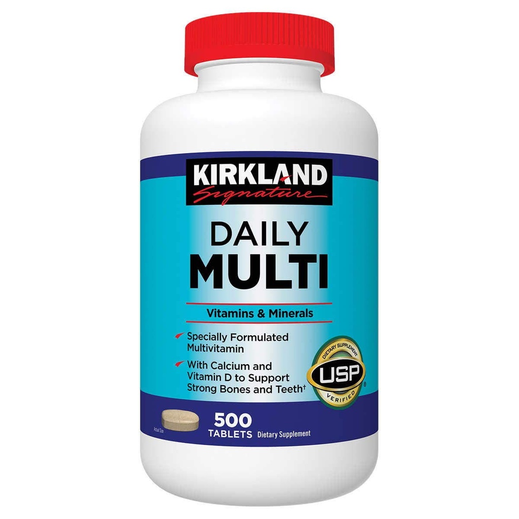 Kirkland Signature Daily Multi, 500 Tablet (2 Paket)