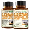 The Hyaluronic Acid, Boswellia, Black Pepper & MSM Supplement – 5-in-1 Men ve Kadınlar için Ortak Tamamlar – Ortak Sağlık, Hareketlilik ve Bone Strength – FSA Eable 2 Pack